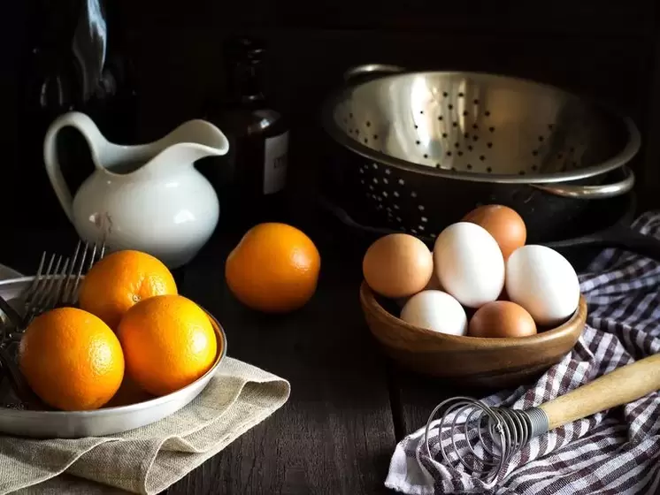jajka i pomarańcze do diety jajecznej