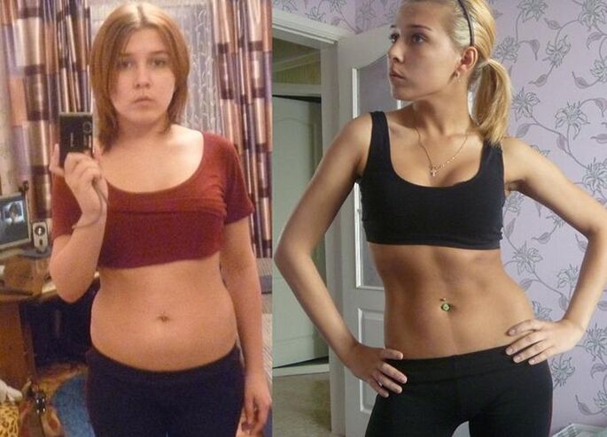 przed i po diecie bezwęglowodanowej