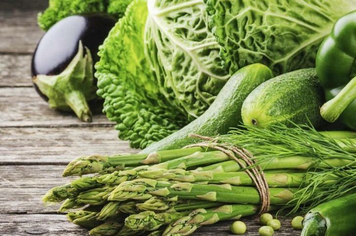 zielone warzywa na hipoalergiczną dietę