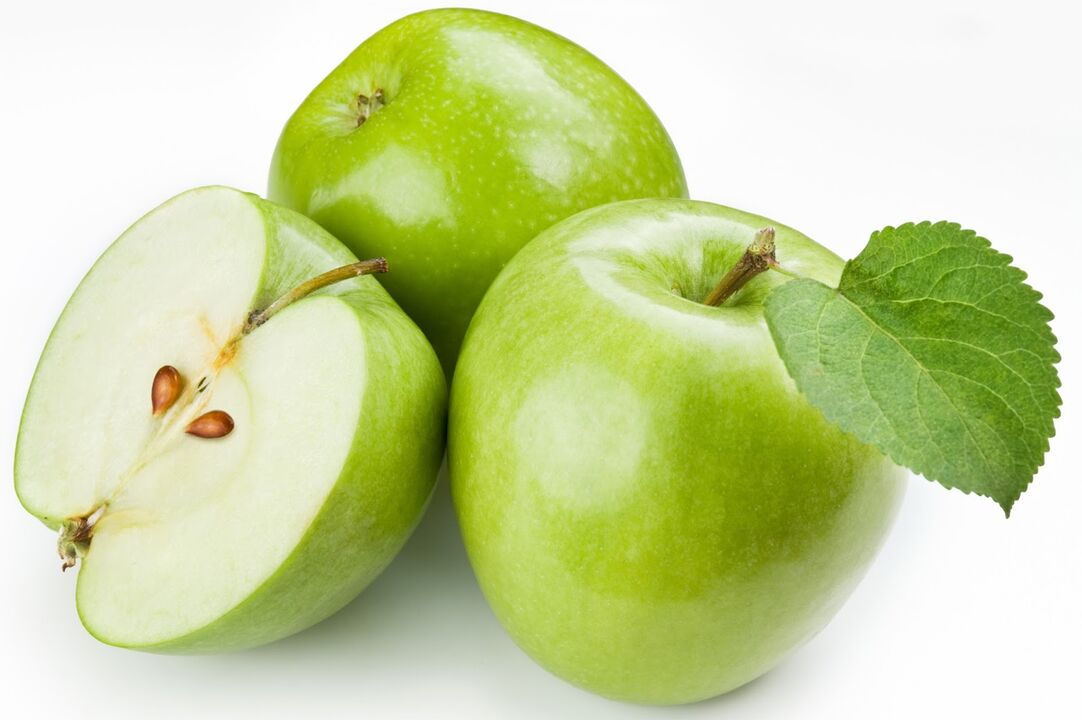 Jabłka można włączyć do diety na czczo na kefirze